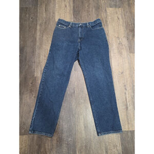 Guess Men's Size 38 x 32 Blue Medium Rise Tapered Relaxed Fit 80's/90's